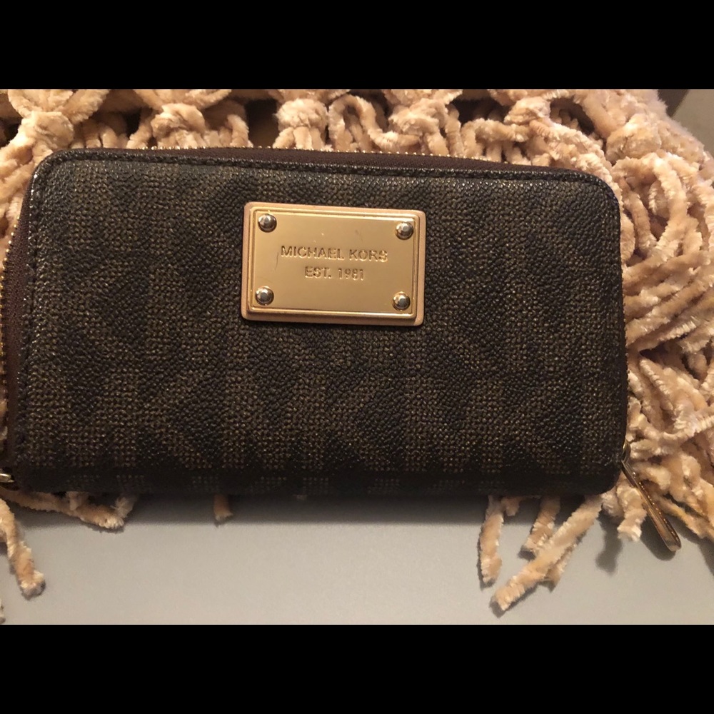 Michael Kors Brown Logo Wallet
